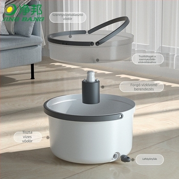 Mop vödör tiszta víz és szennyezett víz elválasztással - Clean Bang