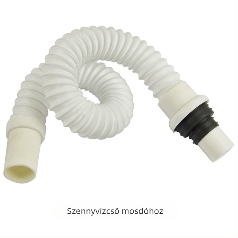 S- alakú mosdólefolyócső szagtalanító dugóval, 32 mm, PP