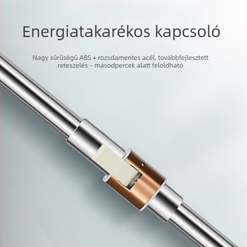 Rozsdamentes acél felmosórúd csatos rögzítővel — ergonómikus kézi nyomású, erő-megtakarító, tartós univerzális kiegészítő felmosókhoz