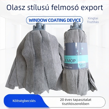 Antibakteriális terry anyagú mopfej, olasz stílusú körkörös fej, 150 g cserélhető fej