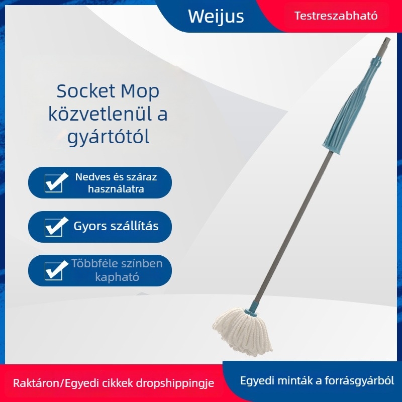 Kéz nélküli, automatikus kicsavaró felmosó pamutszálas fejjel, otthoni és irodai használatra