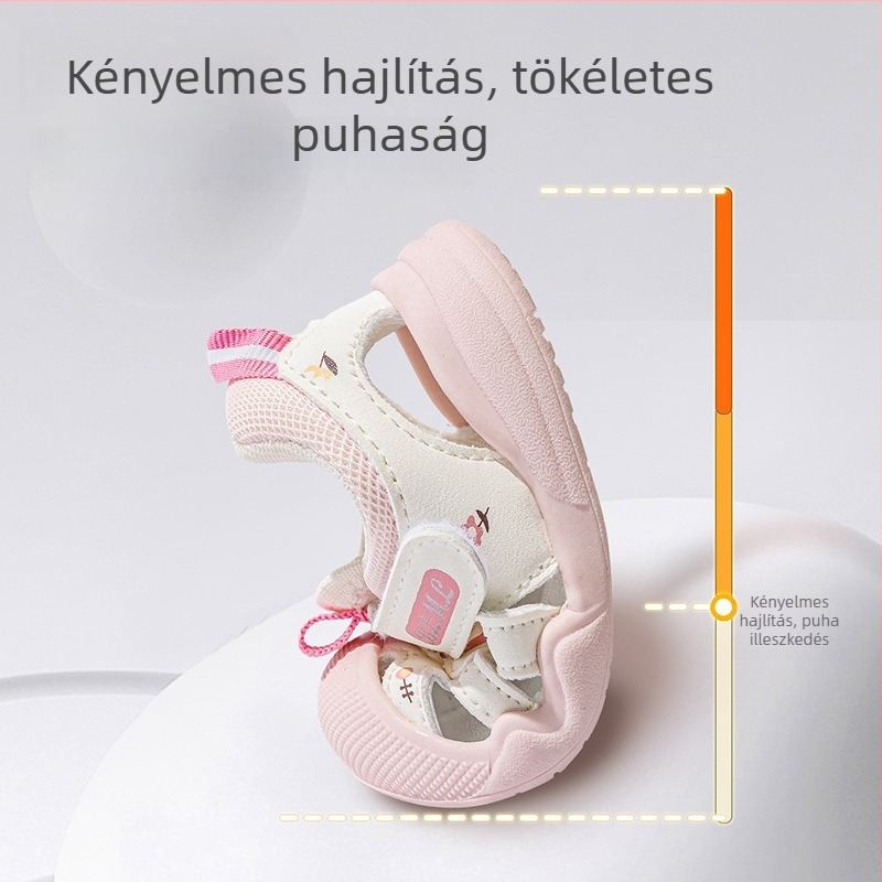 Baba- és kisgyermek szandálok, puha talp, csúszásmentes, nyár, uniszex, 12-36 és 24-48 hónapokra