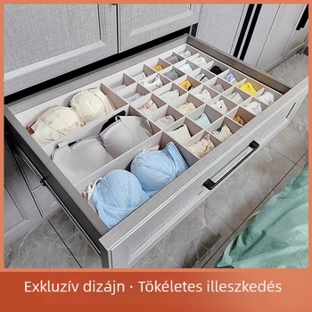 Személyre szabott gardrób rendszerező fiókokhoz, fehérnemű és zokni tároló, bőrből készült