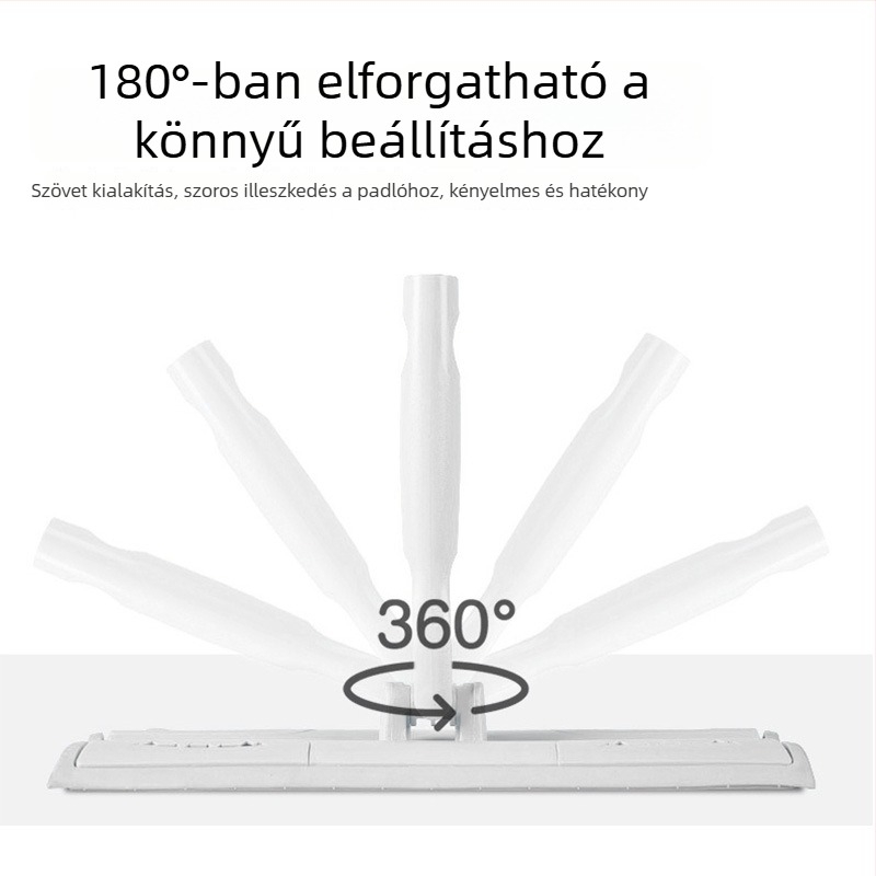 Kangduoduo Satto padló-mop vastagított kettős teleszkópos rúddal, padlókefével és kifacsoló fejjel