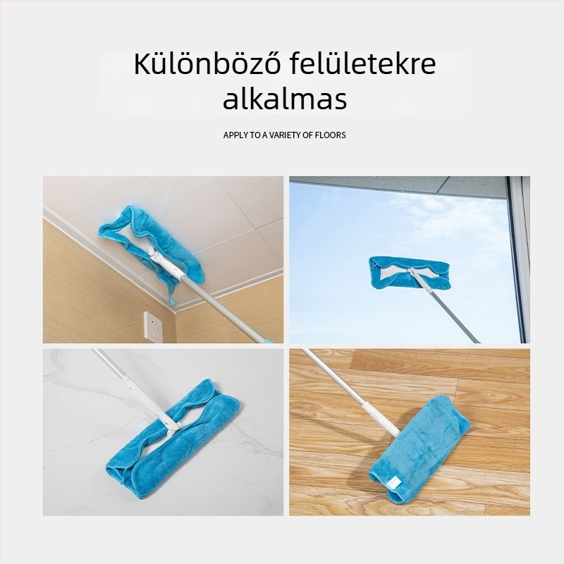 Kangduoduo Satto padló-mop vastagított kettős teleszkópos rúddal, padlókefével és kifacsoló fejjel