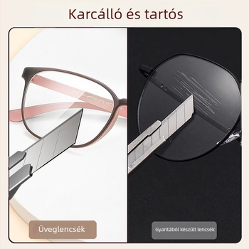 6812 Magas felbontású olvasószemüveg idős nőknek, elegáns négyszögletes teljes kerettel