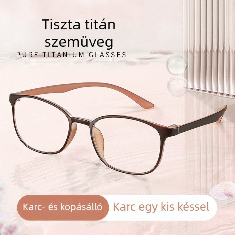 6812 Magas felbontású olvasószemüveg idős nőknek, elegáns négyszögletes teljes kerettel