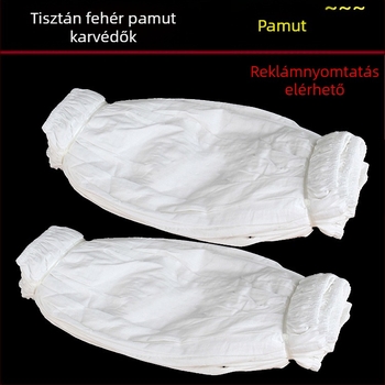 Fehér pamut ujjvédők éttermi higiénia céljára