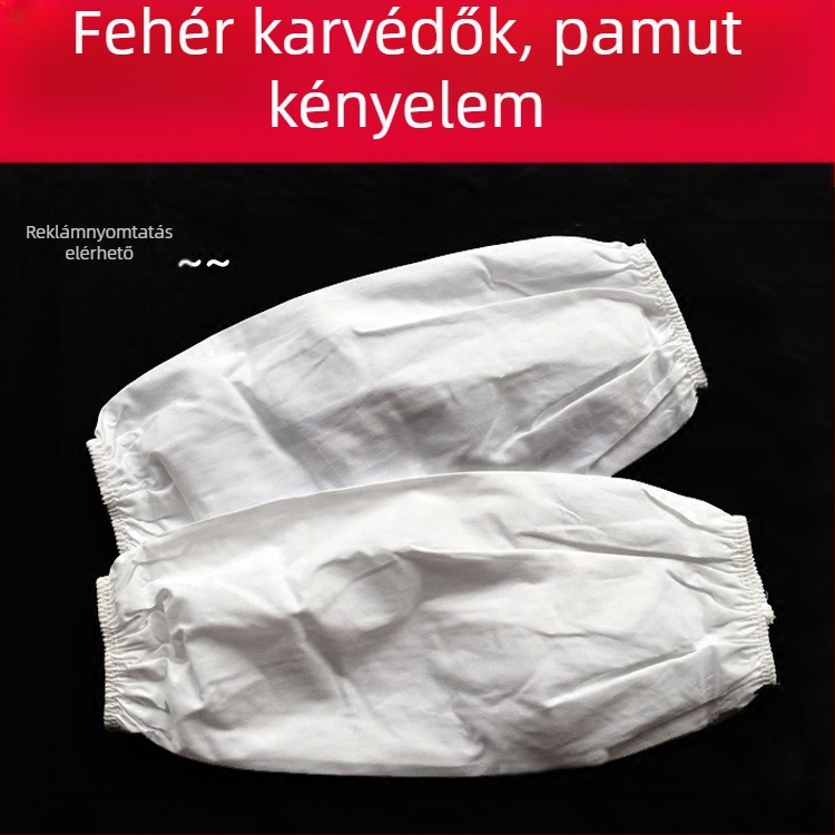 Fehér pamut ujjvédők éttermi higiénia céljára