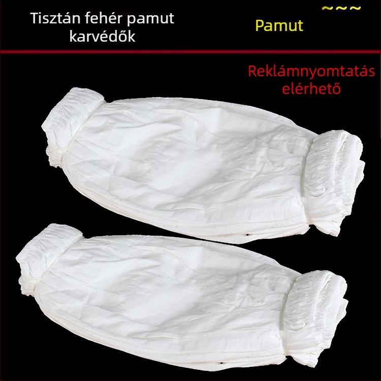 Fehér pamut ujjvédők éttermi higiénia céljára