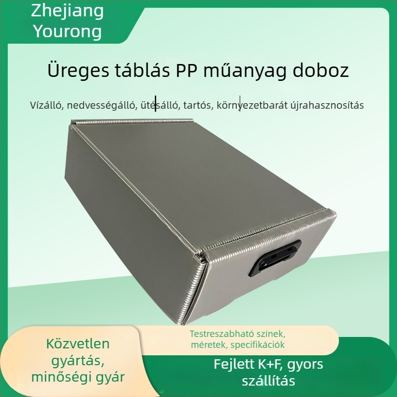 PP műanyag üreges panelekre készült dobozok fém alkatrészek és félvezető termékek csomagolásához, testre szabható csomagolás