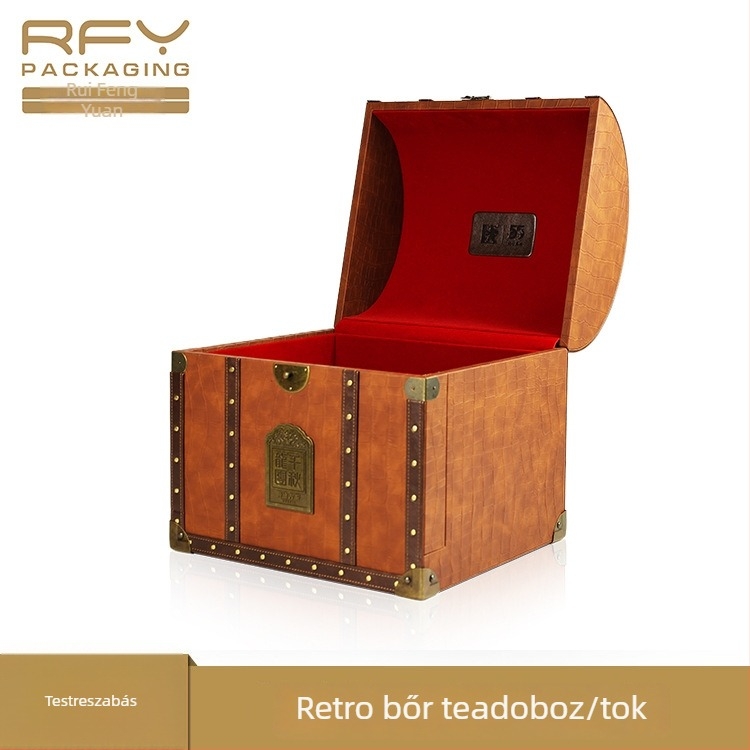 Retro fából készült kincsesláda ékszerek tárolására zárható, kínai stílusú gyerekeknek