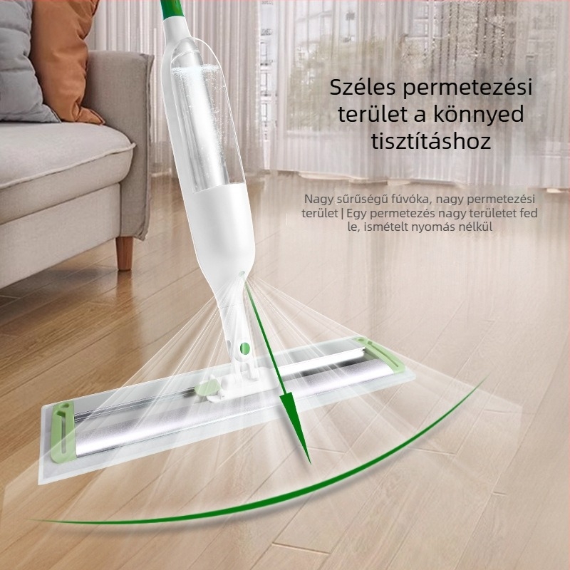 Nagy területre szánt háztartási lapos spray felmosó, kéz érintése nélküli használat