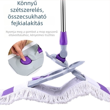 55×65 cm Mikroszálas lapos mop nagy felületek tisztítására, otthoni használat