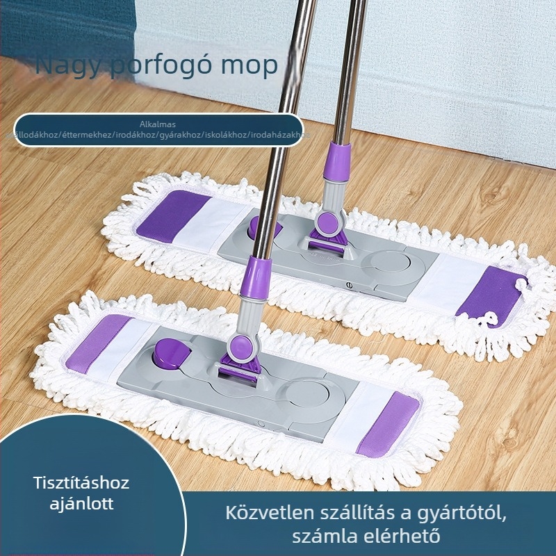 55×65 cm Mikroszálas lapos mop nagy felületek tisztítására, otthoni használat