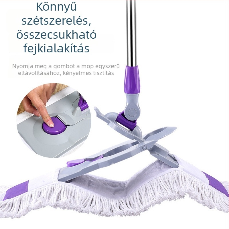 55×65 cm Mikroszálas lapos mop nagy felületek tisztítására, otthoni használat