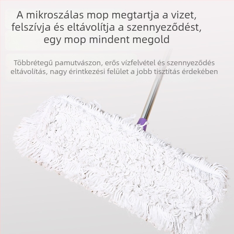 55×65 cm Mikroszálas lapos mop nagy felületek tisztítására, otthoni használat