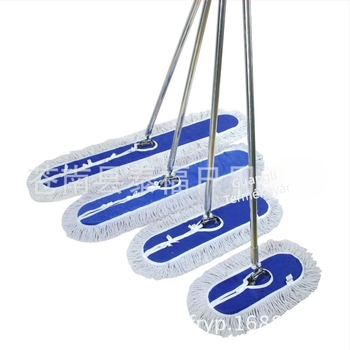 Nagy méretű lapos mop pamutszálból, ipari használatra; nedvszívó mop gyárakhoz, szállodákhoz és bevásárlóközpontokhoz