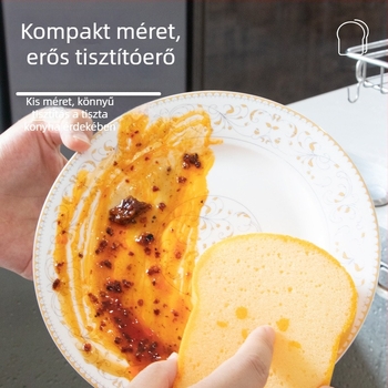 Kenyér alakú konyhai szivacs, vastag cellulóz szivacs