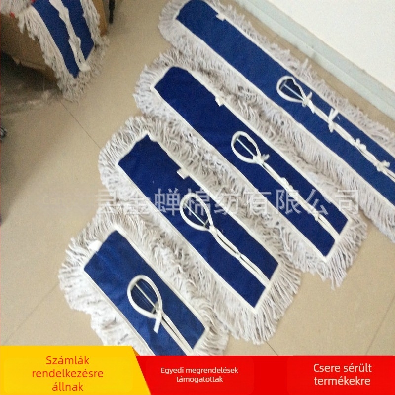 Pamut géz mopfej, sík felületű csere kendő a padlóhoz, méretek 60/90/120, Concentric Cleaning