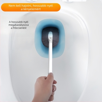 Hosszú nyélű WC-kefe alapos otthoni tisztításra