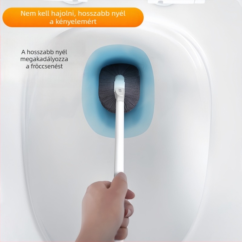 Hosszú nyélű WC-kefe alapos otthoni tisztításra