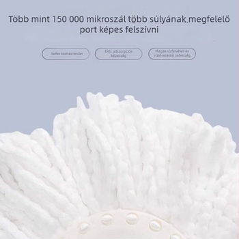 Általános forgó felmosófej, cserélhető fej, vastagabb nedvszívó felmosófej, kör alakú felmosófej, pamut padlófelmosó fej