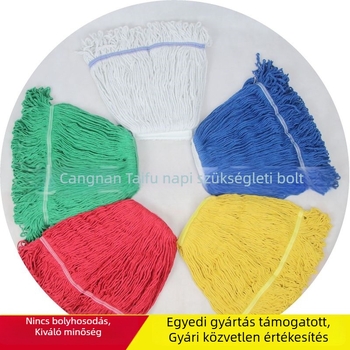 worsted pamut mop fej, csíptetős, színes cserélhető 500 g