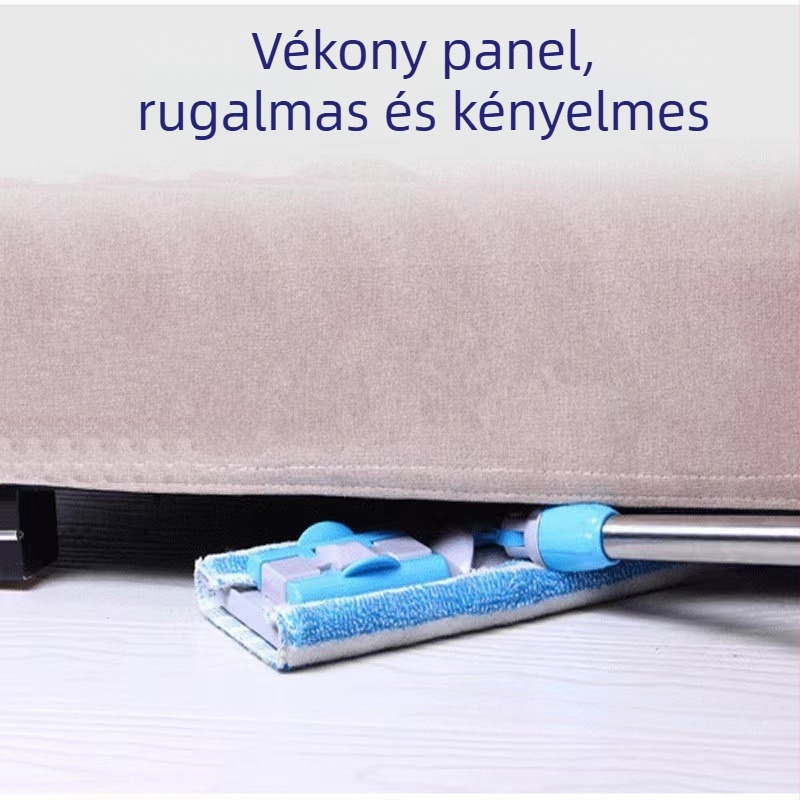 Rozsdamentes acél lapos mop kendőfej, kéz nélkül forgatható, alkalmas csempére és fa padlókra