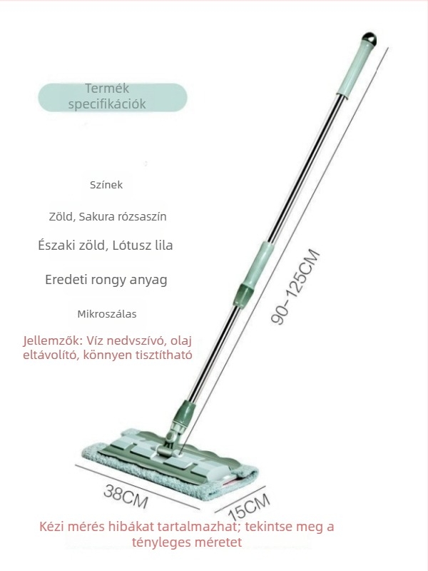 Csere kendő síkmophoz kapcsokkal, háztartási törölköző-clip, tömörfa padló- és csempe mophoz, Lazy Mop