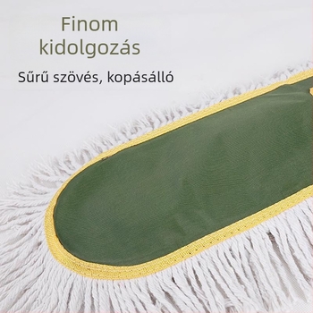 Lapos mop – cserélhető törlőruha porfelülethez, méretek 40/60/90/110 cm, fej pántos rögzítéssel
