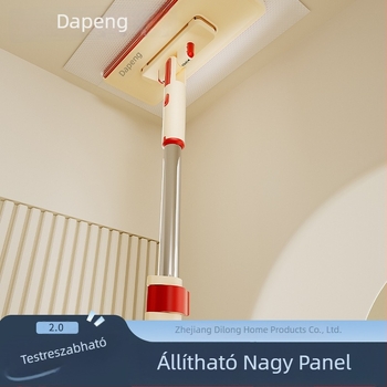Arc törlőpó egy kattintással, kéz nélkül mosáshoz, kinyitható nyél, hajlás nélkül, halcsont mintázat, erőteljes folteltávolítás