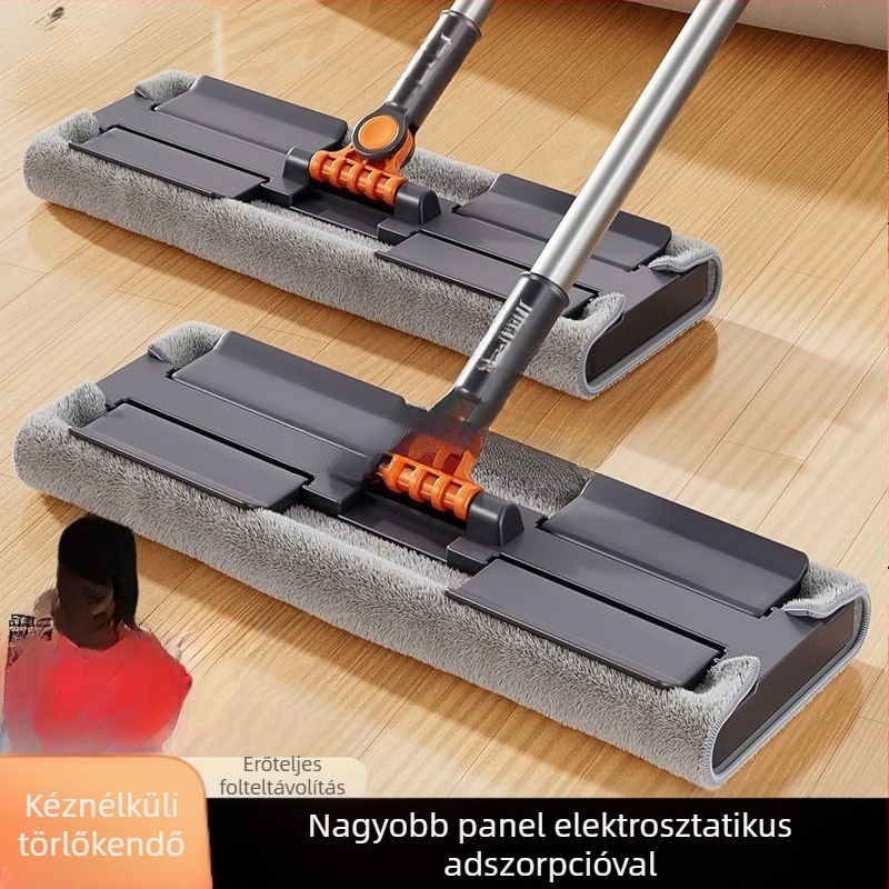 Kéz nélküli, síklapos mop automatikus ruhakapcsos rendszerrel, 2025-ös modell