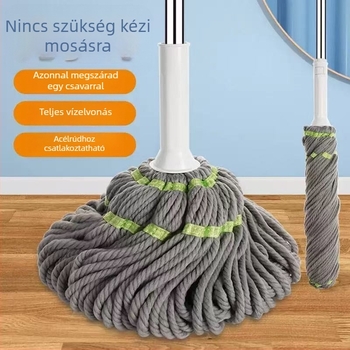 Picasso forgó mop kéz nélküli kinyomóval, száraz és nedves dupla használatú mikroszálas fej