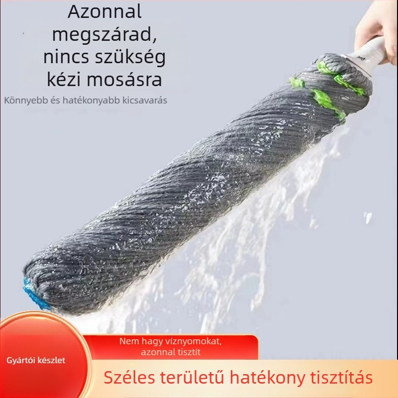 Picasso forgó mop kéz nélküli kinyomóval, száraz és nedves dupla használatú mikroszálas fej