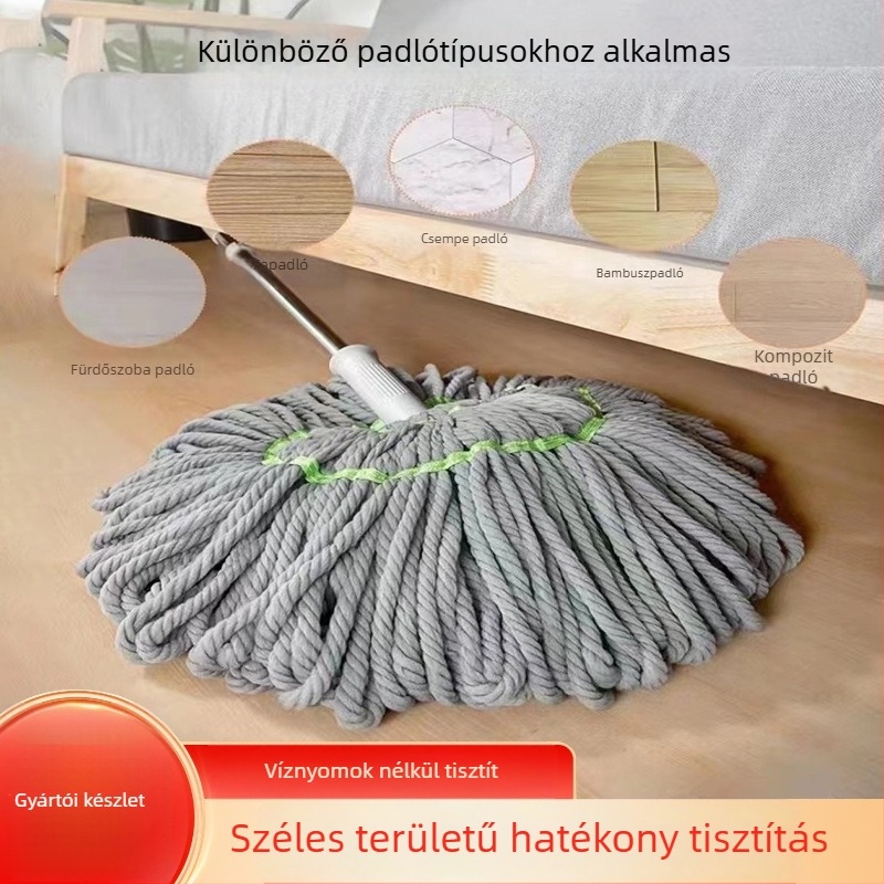 Picasso forgó mop kéz nélküli kinyomóval, száraz és nedves dupla használatú mikroszálas fej