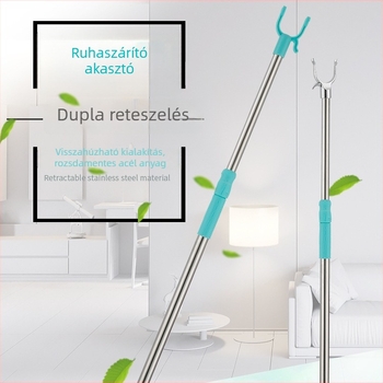 Kihúzható ruhaszárító rúd erkélyhez rozsdamentes acélból