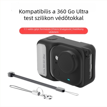 Insta360 GO Ultra szilikon tok lencsefedővel és nyakpánttal