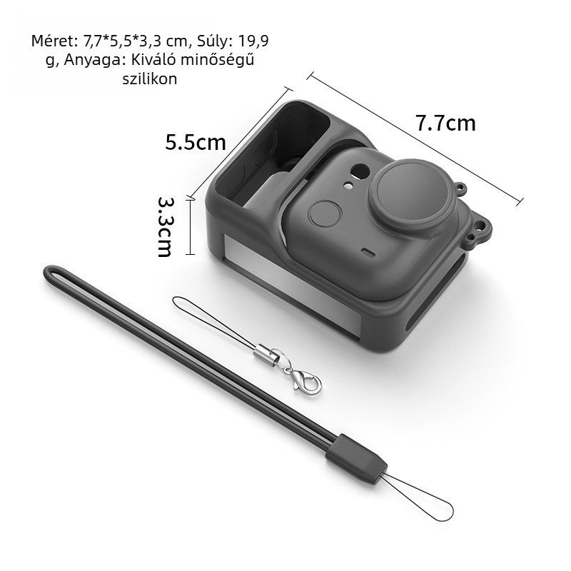 Insta360 GO Ultra szilikon tok lencsefedővel és nyakpánttal