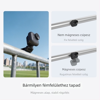 Telesin Go Ultra mágneses sapkaszegély-clip Insta360 Go Ultra — kiegészítő első személyes nézethez