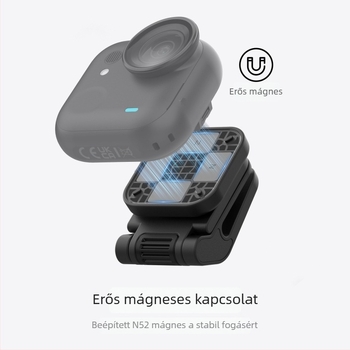 Telesin Go Ultra mágneses sapkaszegély-clip Insta360 Go Ultra — kiegészítő első személyes nézethez