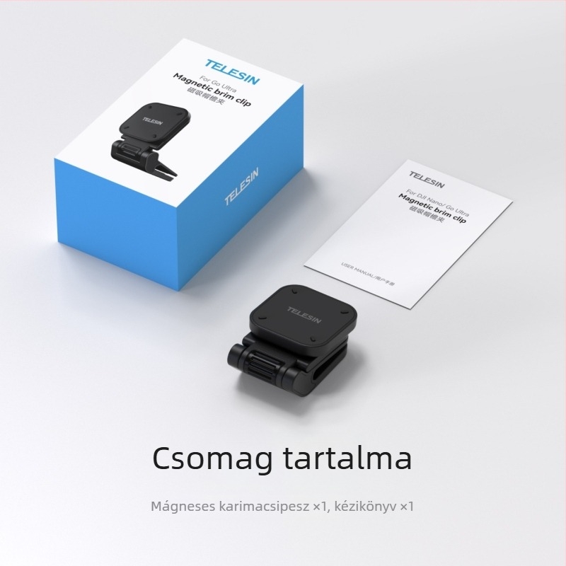 Telesin Go Ultra mágneses sapkaszegély-clip Insta360 Go Ultra — kiegészítő első személyes nézethez