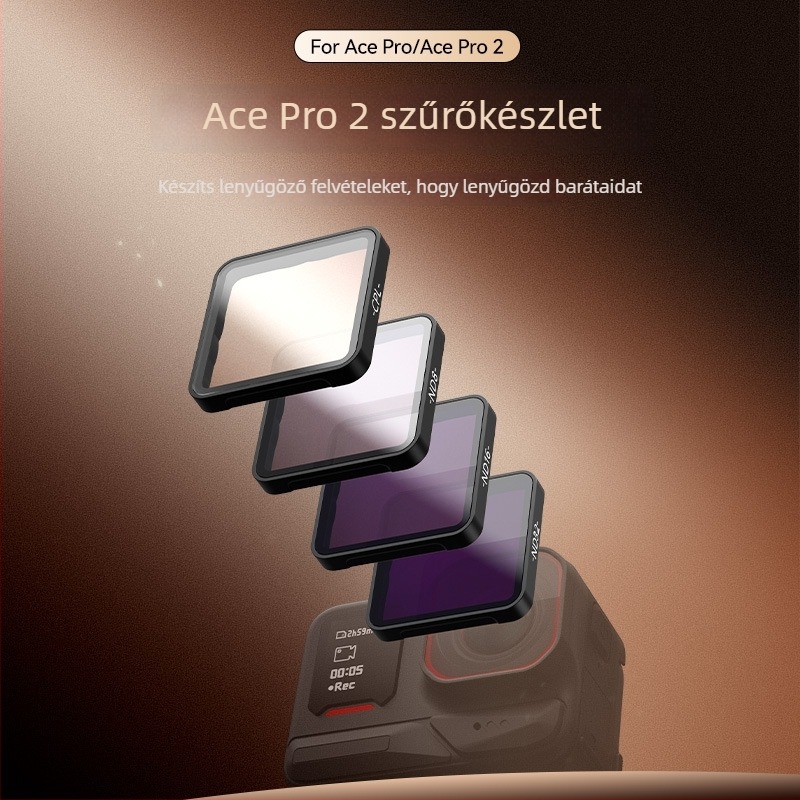 Telesin Ace Pro és Ace Pro2 CPL polarizátor és ND8/ND16/ND32 szűrők készlete Insta360-hoz