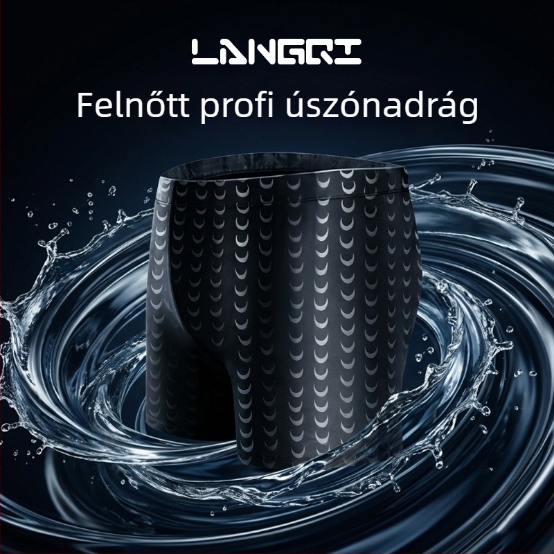 Férfi úszónadrág cápa-bőr imitációval, zavaró tényező elleni, boxer szabású