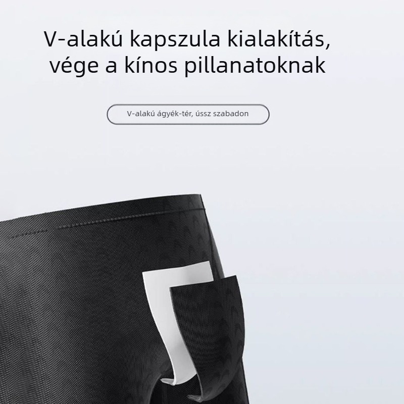 Férfi középhosszú úszónadrág, zavaró helyzetek elleni dizájn, gyorsan száradó, egyszínű