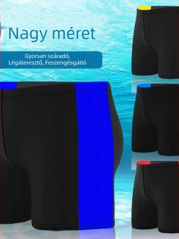 Férfi virágos úszónadrág, rövid fazon, Milk Silk poliészter anyagból, színkódolt