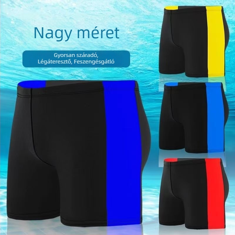 Férfi virágos úszónadrág, rövid fazon, Milk Silk poliészter anyagból, színkódolt