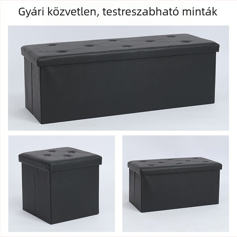 Közvetlen a gyártótól: Összecsukható tároló puff, otthoni használatra, többfunkciós, bőr, japán stílus, egyedi méretek fotók alapján