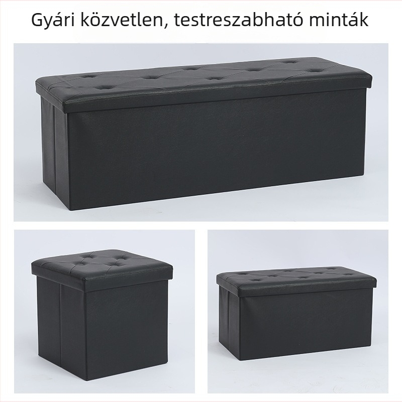 Közvetlen a gyártótól: Összecsukható tároló puff, otthoni használatra, többfunkciós, bőr, japán stílus, egyedi méretek fotók alapján