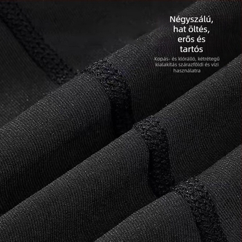 Férfiaknak készült két részes úszónadrág, kettős rétegű, lélegző húzózsinórral, 3D szabás